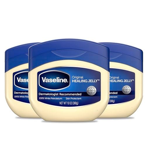 Vaseline Petroleum Jelly Original Provides Dry Skin Relief And Protects Minor Cuts Dermatologist Recommended And Locks In Moisture, 13 Ounce (Pack of 3) - Ultimate Online Deals