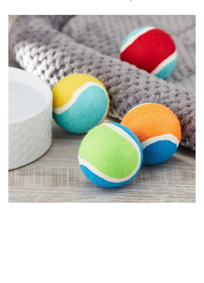 Vibrant Life Tennis Balls Dog Toy, Durable, Natural Rubber Ball, Bundle of 4 - Ultimate Online Deals