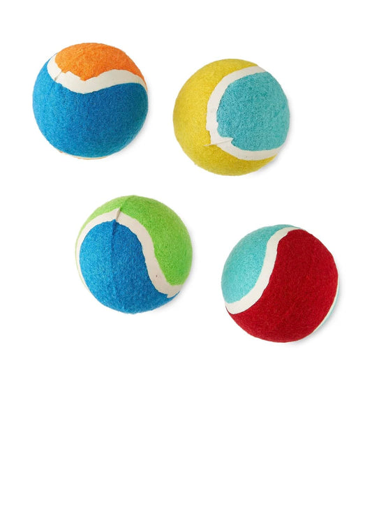 Vibrant Life Tennis Balls Dog Toy, Durable, Natural Rubber Ball, Bundle of 4 - Ultimate Online Deals