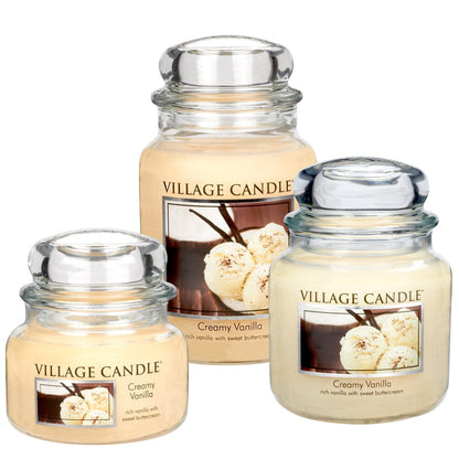 Village Candle Creamy Vanilla Glass Jar - Ultimate Online Deals