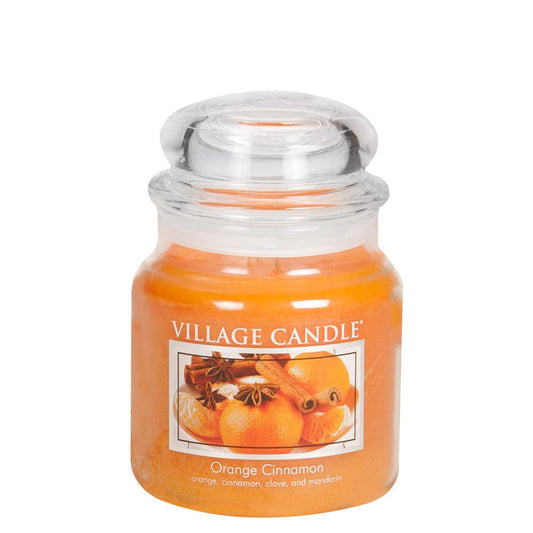 Village Candle Orange Cinnamon 16 oz Glass Jar Scented Candle, Medium - Ultimate Online Deals