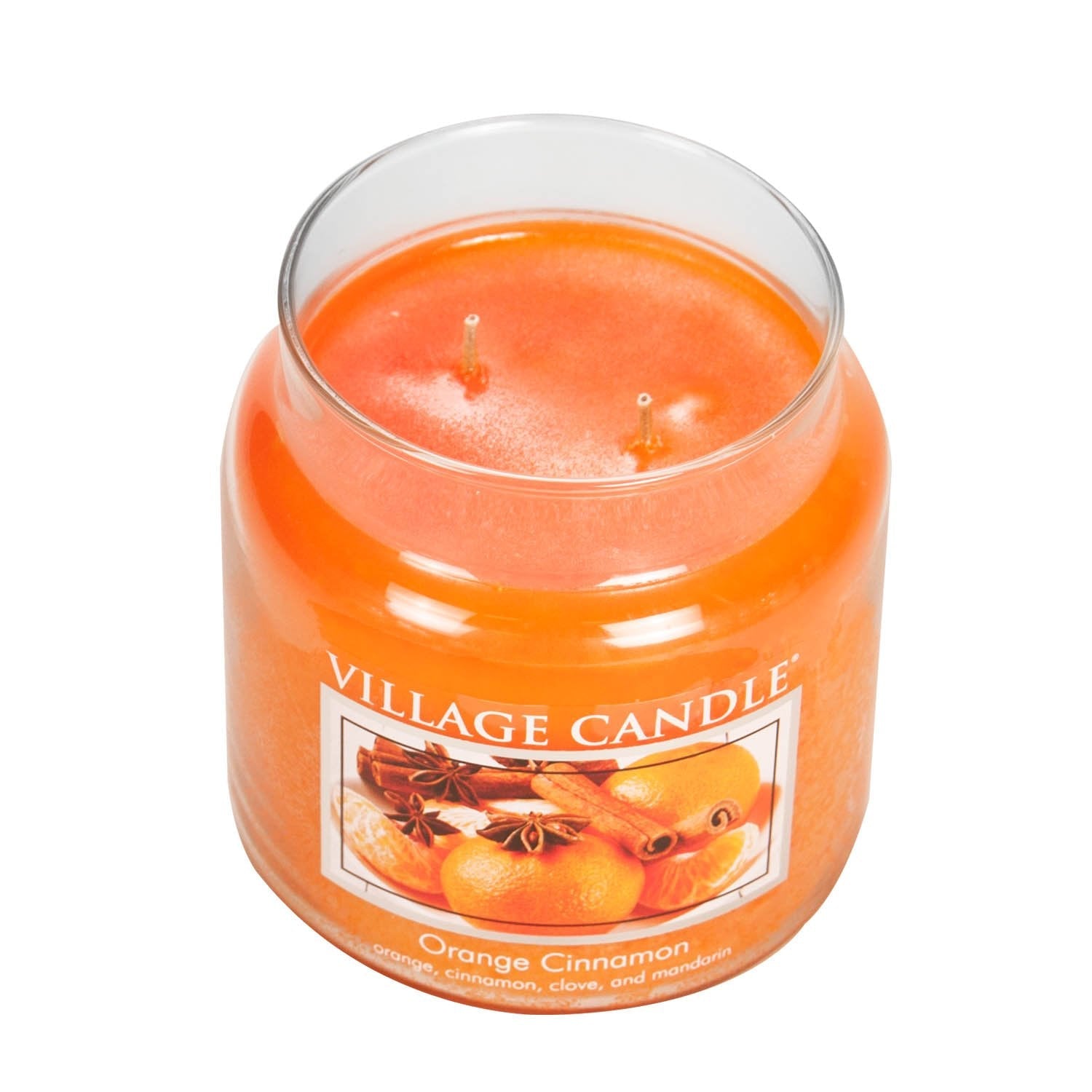 Village Candle Orange Cinnamon 16 oz Glass Jar Scented Candle, Medium - Ultimate Online Deals