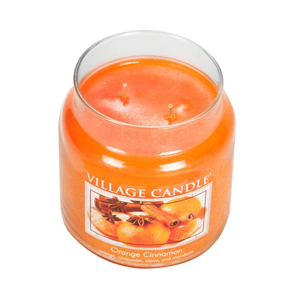 Village Candle Orange Cinnamon 16 oz Glass Jar Scented Candle, Medium - Ultimate Online Deals