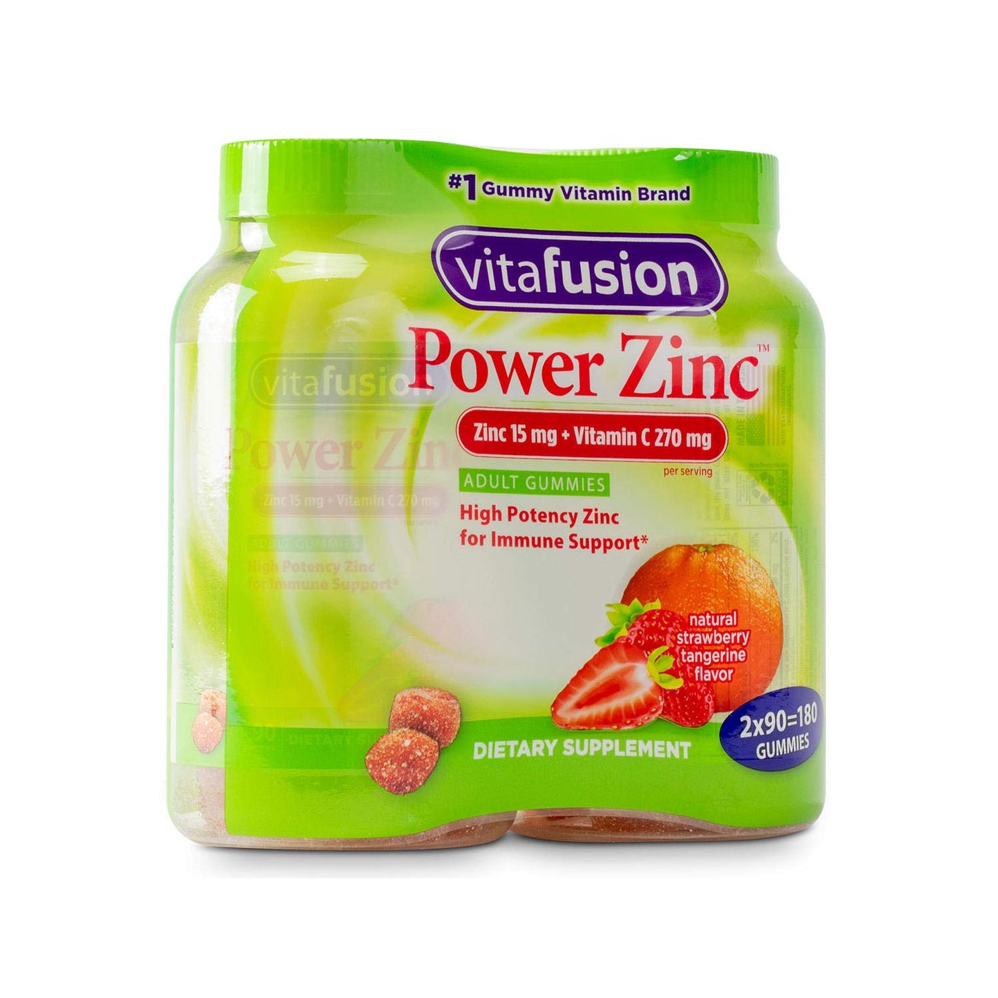 Vitafusion Power Zinc Gummy Vitamin 2 Bottle (180 ct Totally.) - Ultimate Online Deals