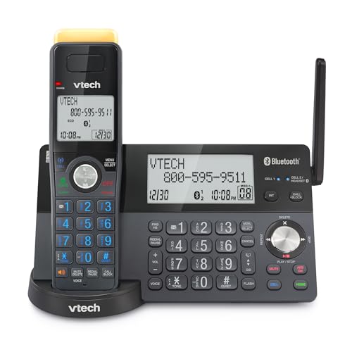 VTech IS8151 - 5 Super Long Range 5 Handset DECT 6.0 Cordless Phone for Home with Answering Machine - Ultimate Online Deals