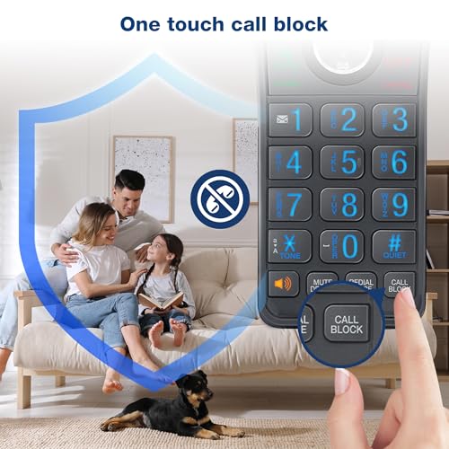 VTech IS8151 - 5 Super Long Range 5 Handset DECT 6.0 Cordless Phone for Home with Answering Machine - Ultimate Online Deals