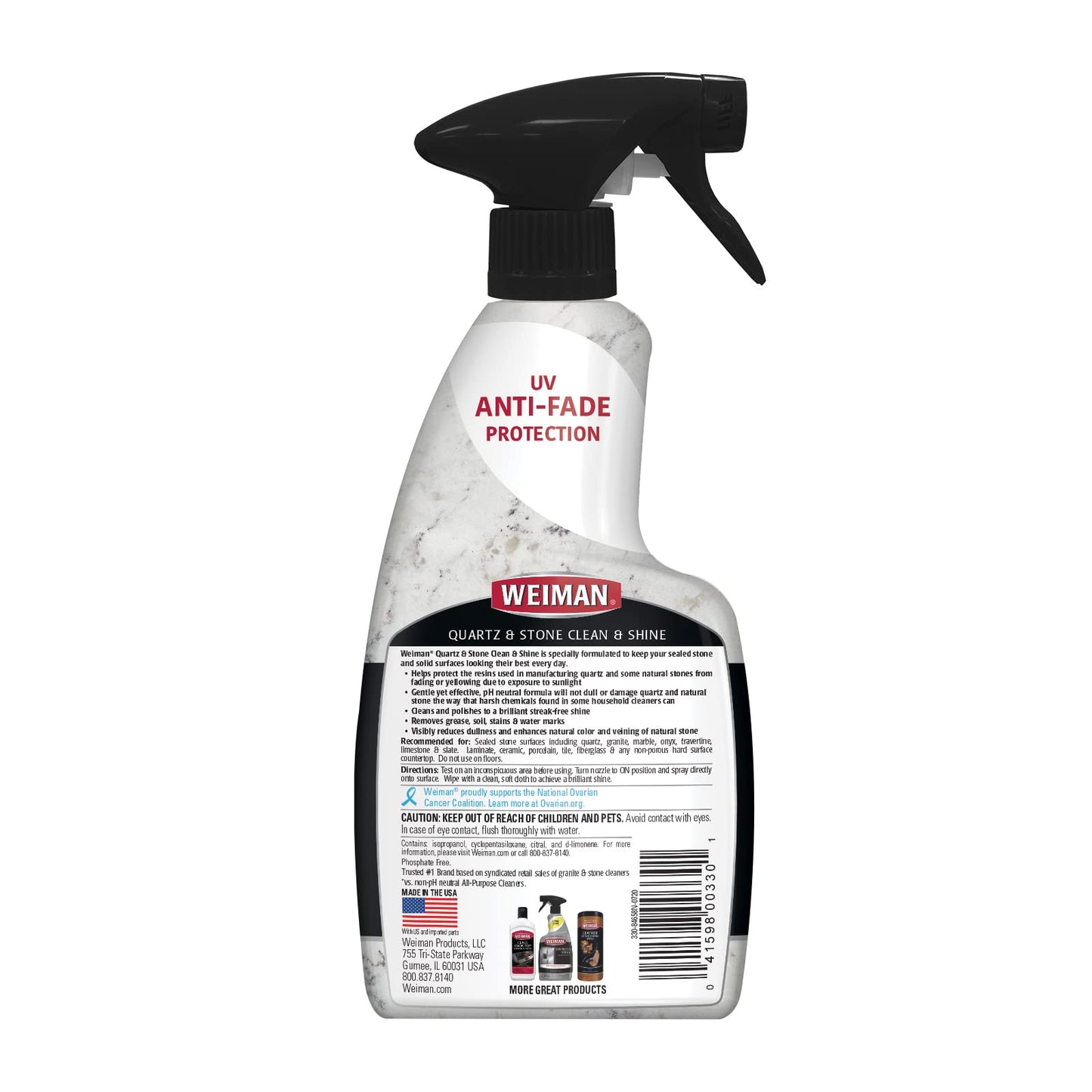 Weiman Quartz Countertop Cleaner and Polish - Clean & Shine Your Quartz Countertops Islands and Stone Surfaces with UV Protection - Ultimate Online Deals