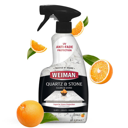 Weiman Quartz Countertop Cleaner and Polish - Clean & Shine Your Quartz Countertops Islands and Stone Surfaces with UV Protection - Ultimate Online Deals