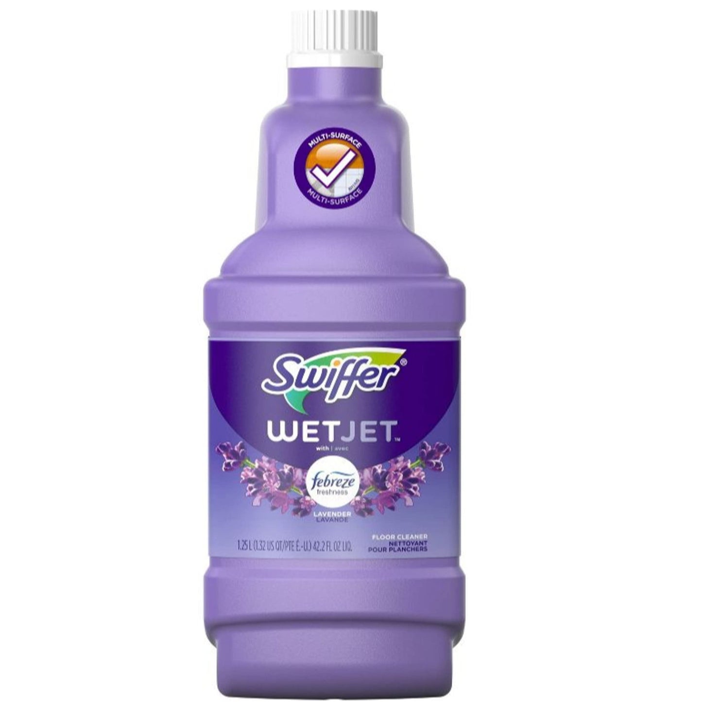 WetJet Multi - Purpose Floor & Hardwood Cleaner Solution with Febreze Refill, Lavender Vanilla & Comfort Scent, 1.25 Liter (2 Bottles) - Ultimate Online Deals