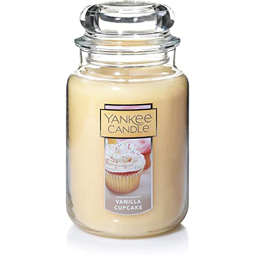 Yankee Candle Vanilla Cupcake Scented Classic 22oz Large Jar Single Wick Candle, Over 110 Hours of Burn Time, Ideal for Creating Relaxing Ambience & Holiday Gifting - Ultimate Online Deals