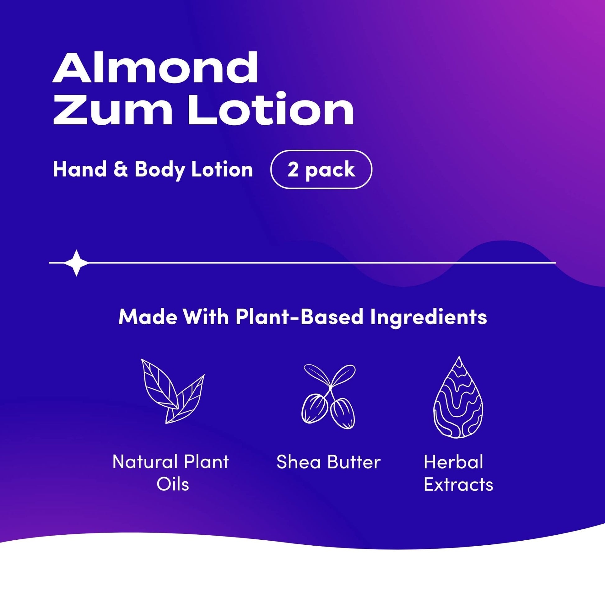 Zum Indigo Wild Hand & Body Lotion - Natural Hand Lotion for Dry Hands - Body Lotion for Women & Men - Body Moisturizers Include Shea Butter, Jojoba Oil & More - 6 fl oz (2 Pack) - Ultimate Online Deals